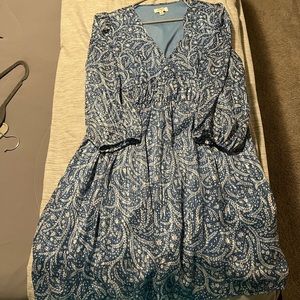 Floral Blue Dress